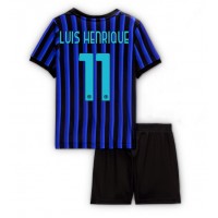 Dječji Nogometni Dres Inter Milan Luis Henrique #11 Domaci 2025-26 Kratak Rukav (+ Kratke hlače)